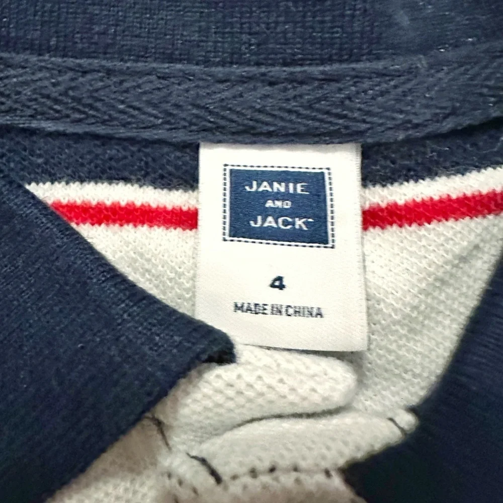 Janie & Jack | Striped Pique Polo Shirt (4)